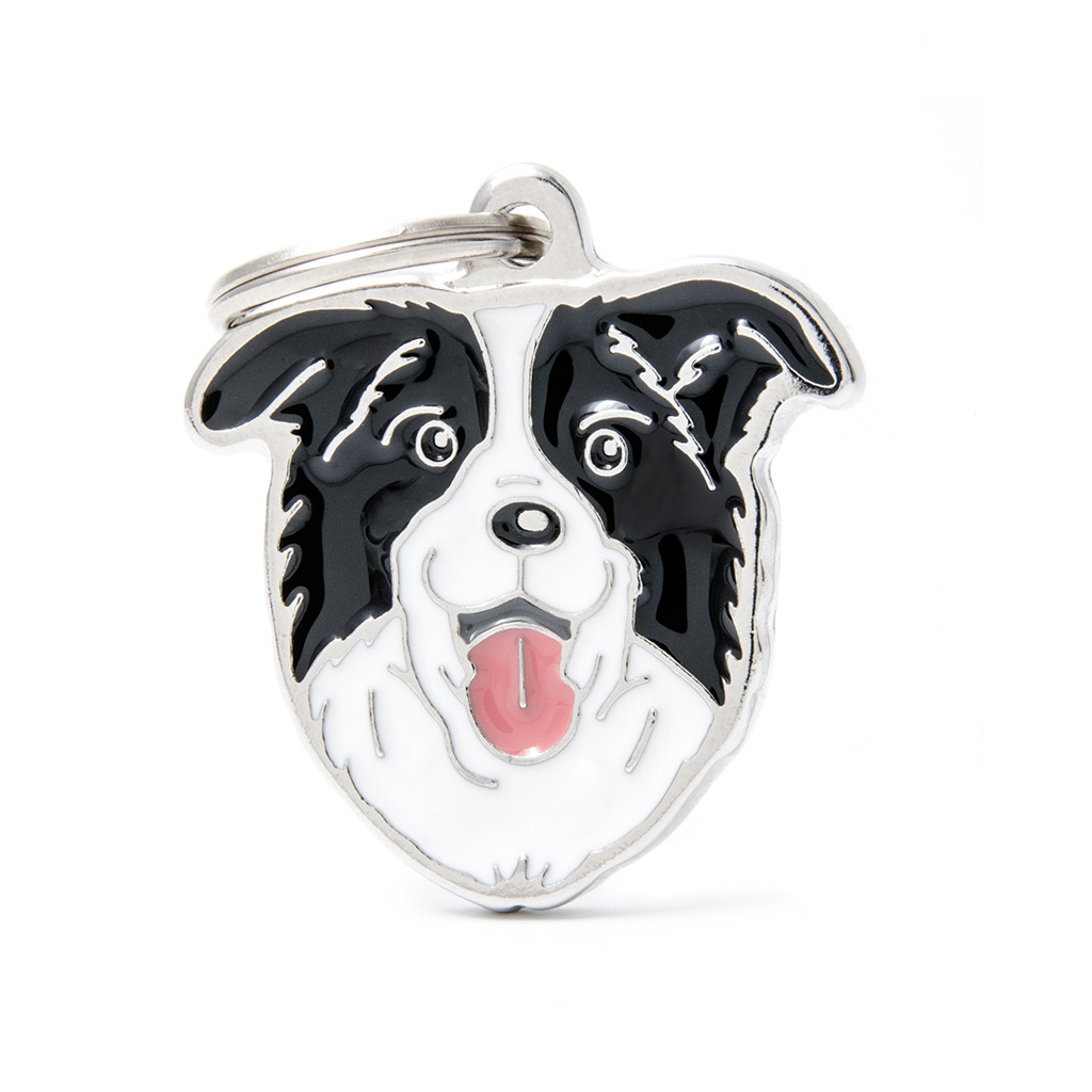 MyFamily Border Collie ID-Tag pour chiens