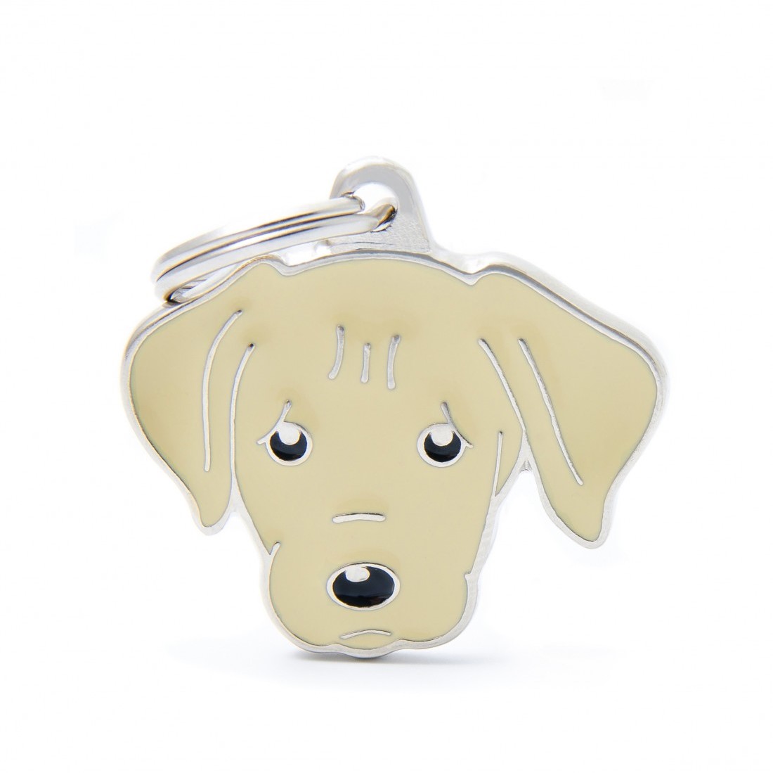 MyFamily Labrador ID-Tag pour chiens en jaune