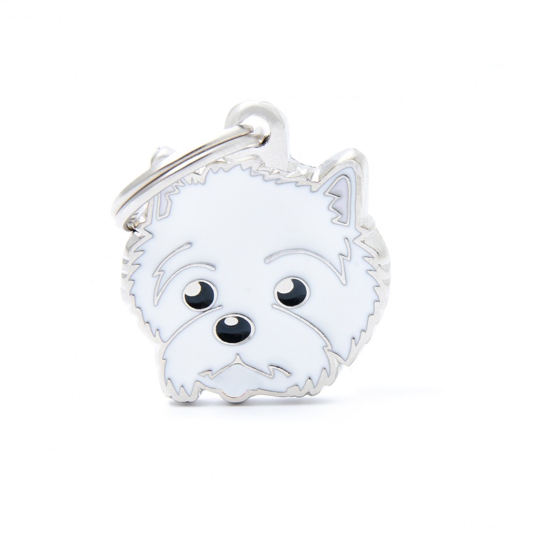 MyFamily Highland White Terrier ID-Tag pour chiens en blanc