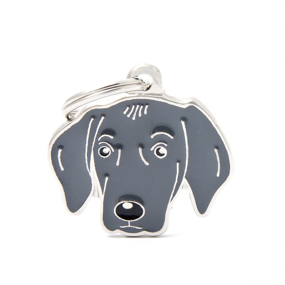 MyFamily Weimaraner ID-Tag pour chiens en gris