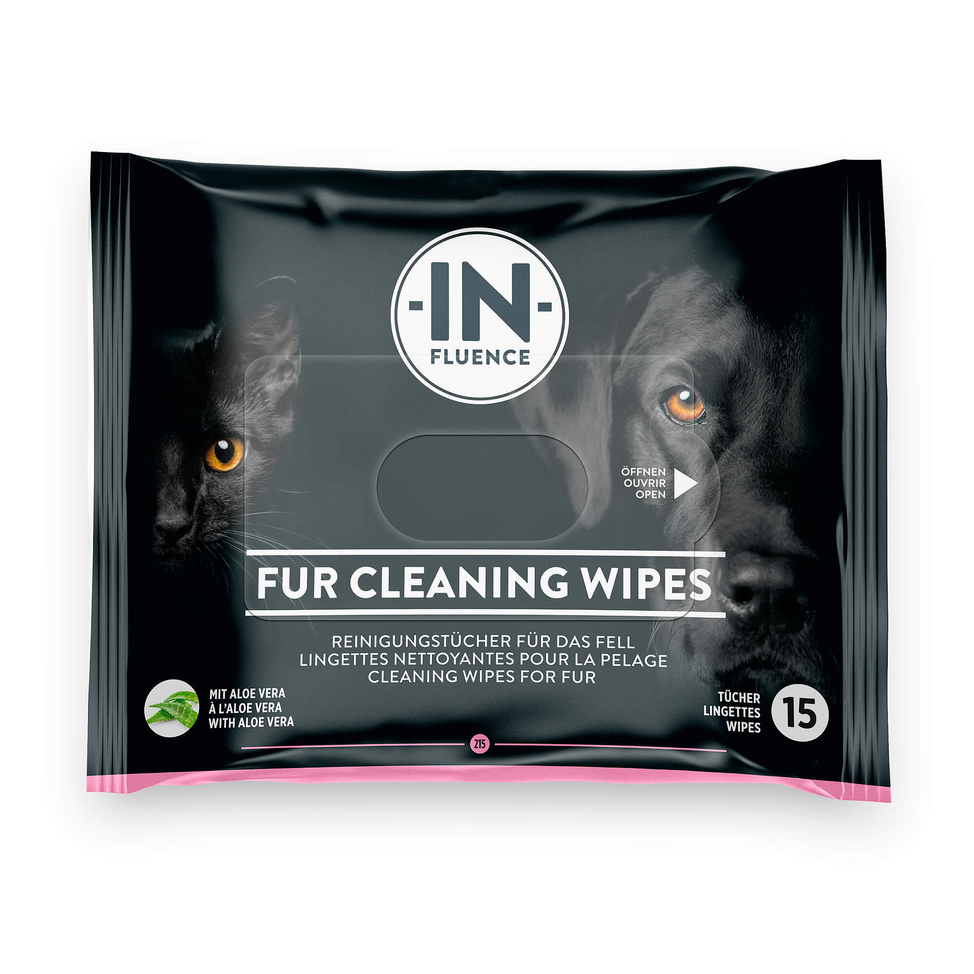 Fur cleaning wipes mit Aloe Vera (15 Stk./40 Stk.)