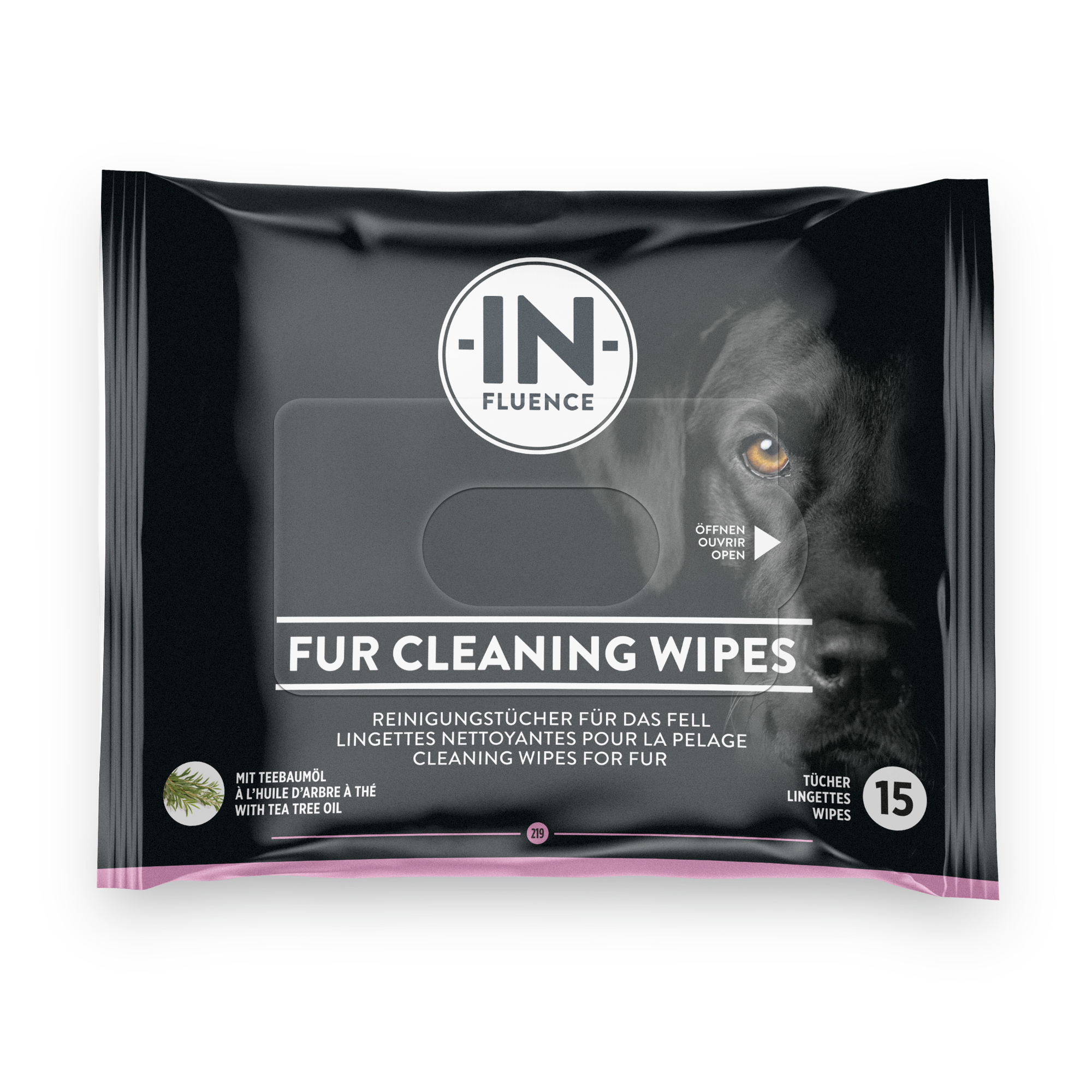 Fur cleaning wipes mit Teebaumöl (15 Stk./40 Stk.)